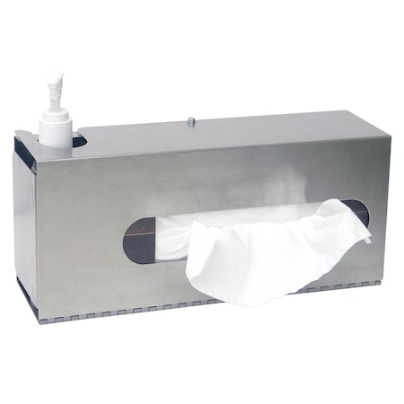 Omnimed SS Sanitation Station (Holds 1 Hand Sanitizer & 1 Glove or Tissue Box) 304000